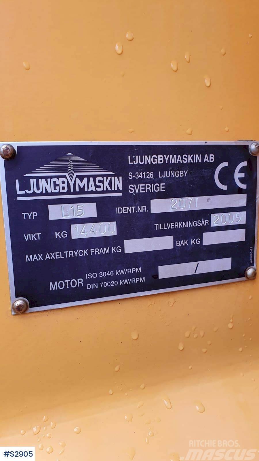 Ljungby L15 WHEEL LOADER WITHOUT BUCKET Gumikerekes homlokrakodók
