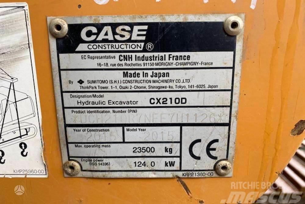 CASE CX210 D garantija 300val Lánctalpas kotrók