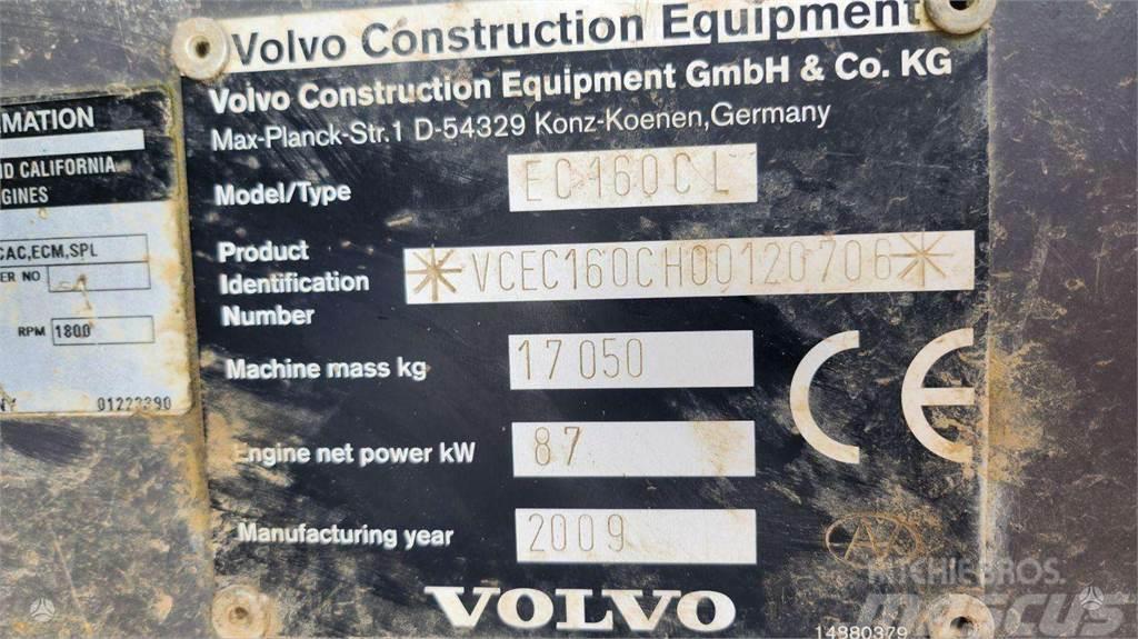 Volvo EC 160 CL + ROTOTILT + 3 BUCKE Lánctalpas kotrók
