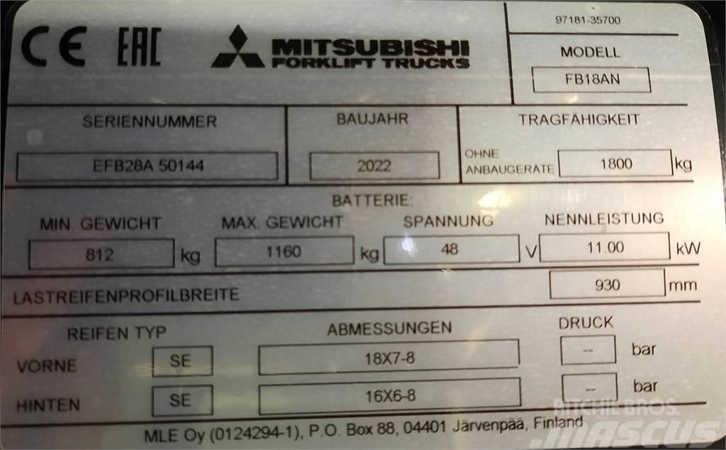 Mitsubishi FB18AN Elektromos targoncák