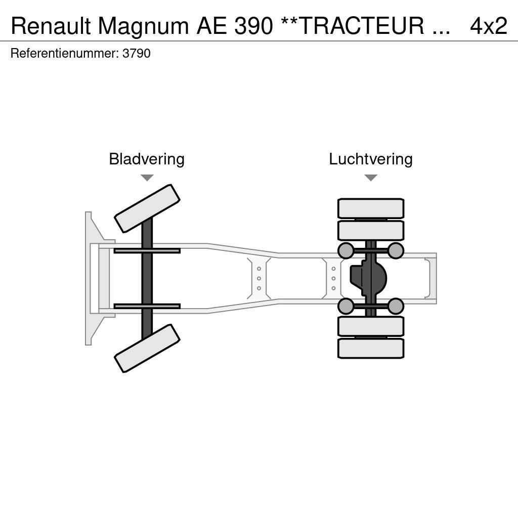 Renault Magnum AE 390 **TRACTEUR FRANCAIS-FRENCH TRUCK** Nyergesvontatók