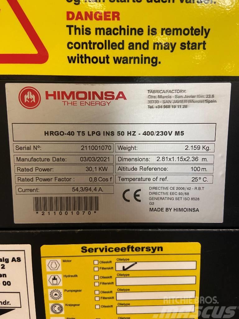 Himoinsa HRGO-40 T5 LPG Gáz Áramfejlesztők