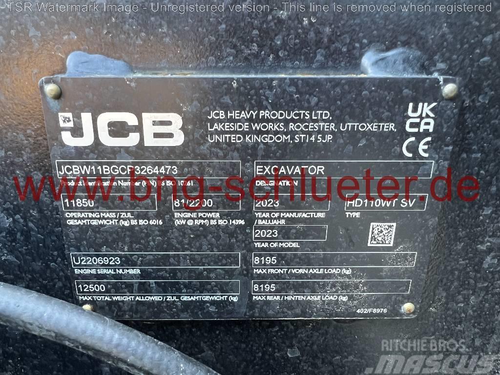 JCB Hydradig 110W BLACK -Demo- Gumikerekes kotrók