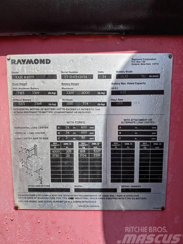 Raymond R40TT Elektromos targoncák