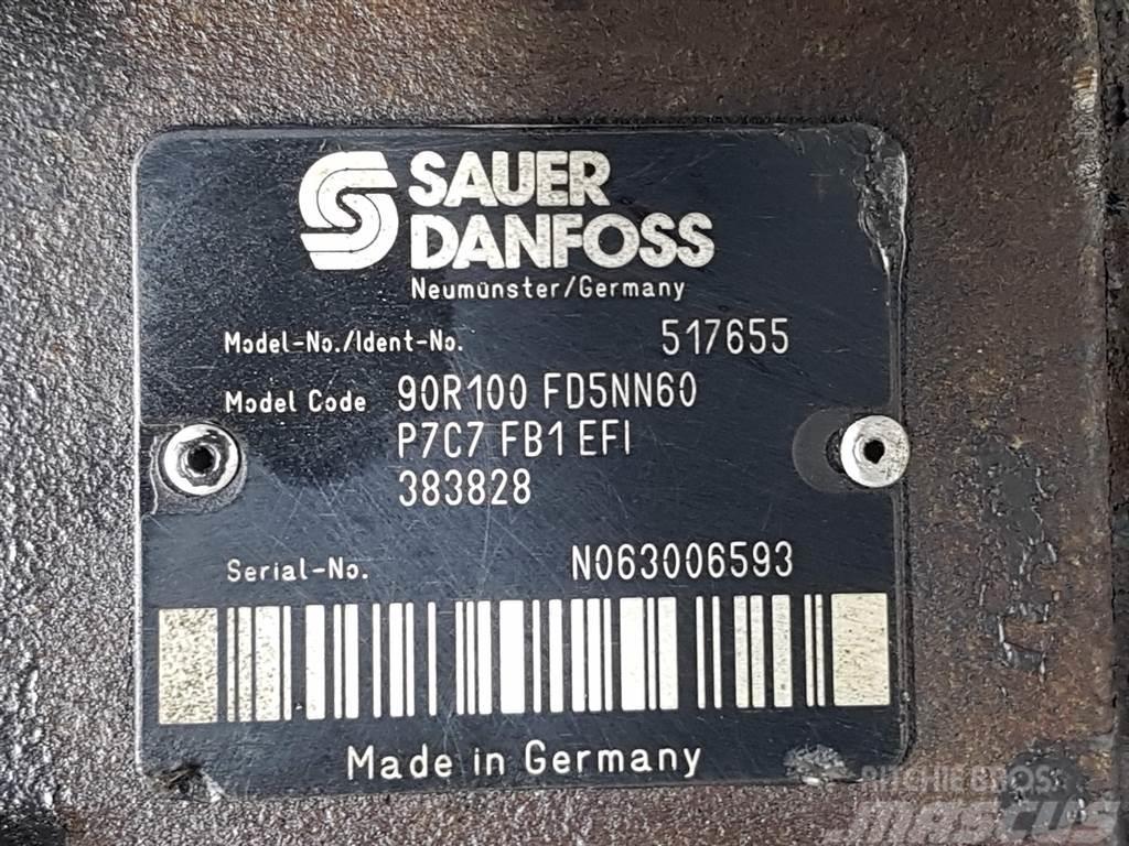 Sauer Danfoss 90R100FD5NN60P7C7-517655-Drive pump/Fahrpumpe Hidraulika
