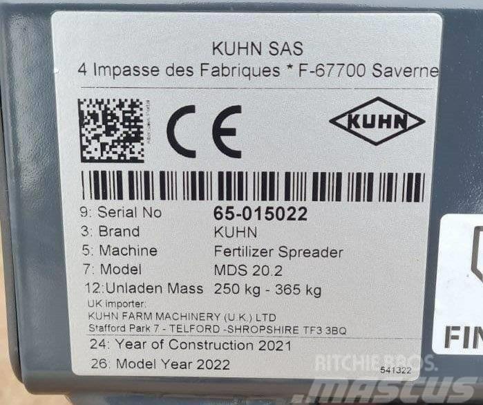 Kuhn MDS 20.2 Broadcaster Műtrágyaszórók