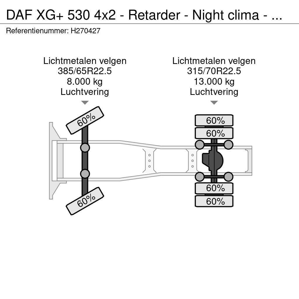 DAF XG+ 530 4x2 - Retarder - Night clima - Full air - Nyergesvontatók