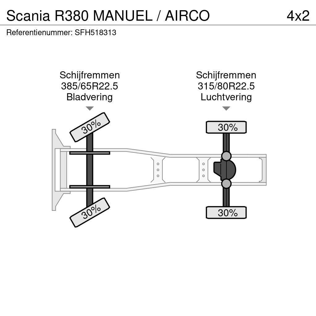 Scania R380 MANUEL / AIRCO Nyergesvontatók