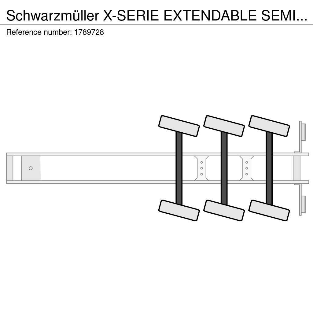 Schwarzmüller X-SERIE EXTENDABLE SEMI LOWLOADER/DIEPLADER/TIEFLA Mélybölcsős félpótkocsik