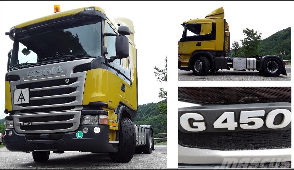 Scania G450/KIPPHYDRAULIK/ZUGMASCHINE/ERSTBESITZ/TOP! Nyergesvontatók