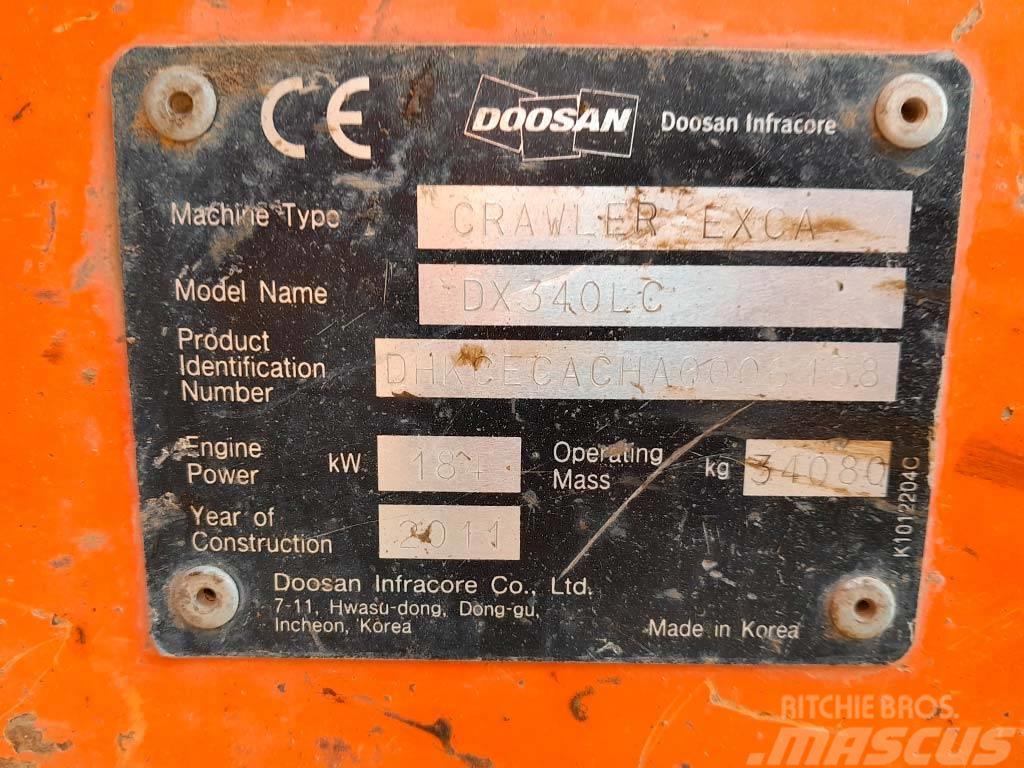 Doosan DX 340 LC Lánctalpas kotrók