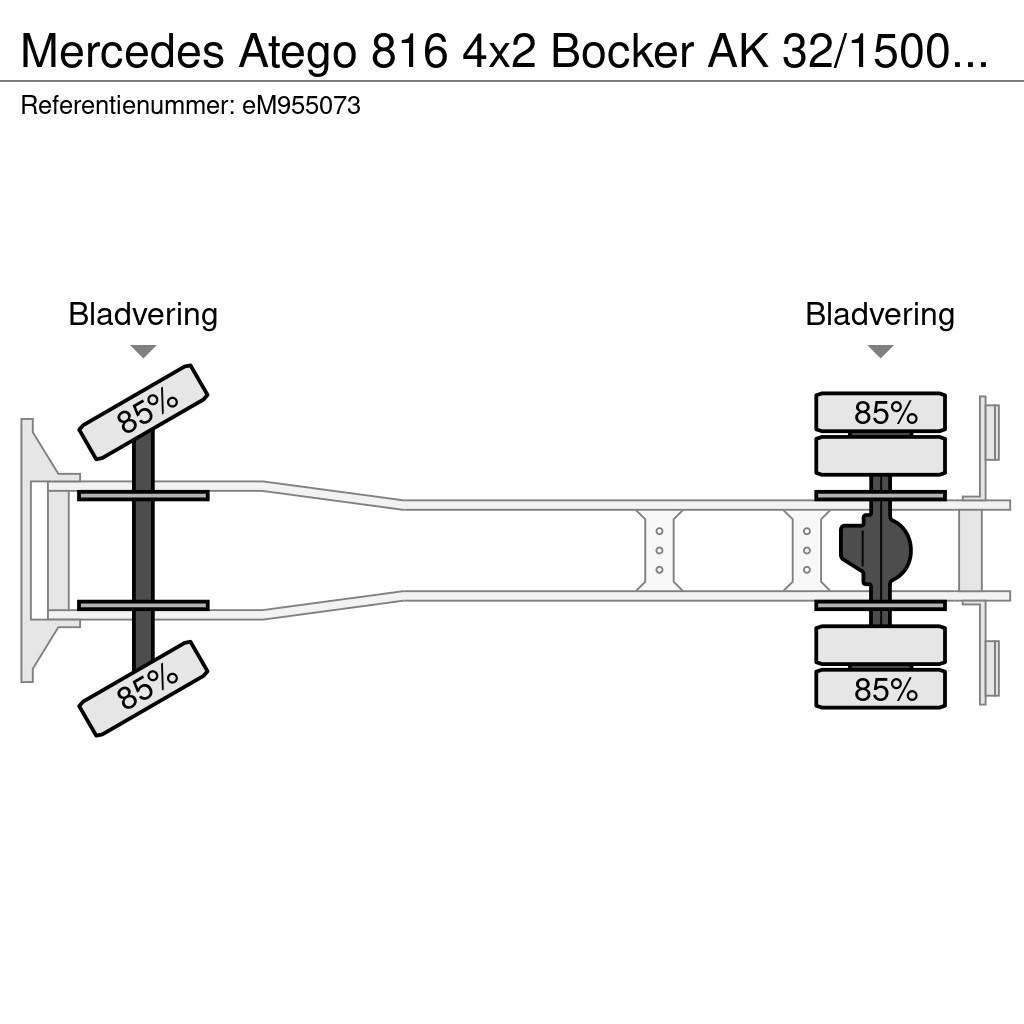 Mercedes-Benz Atego 816 4x2 Bocker AK 32/1500 SPS crane Terepdaruk