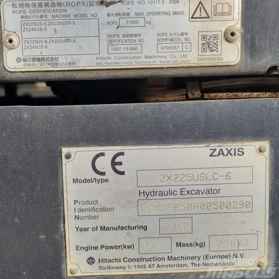 Hitachi ZX 225 US LC-6 Lánctalpas kotrók
