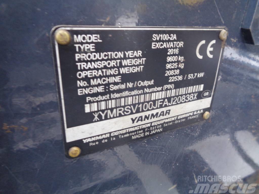 Yanmar SV 100-2 Közepes (midi) kotrók 7 t - 12 t