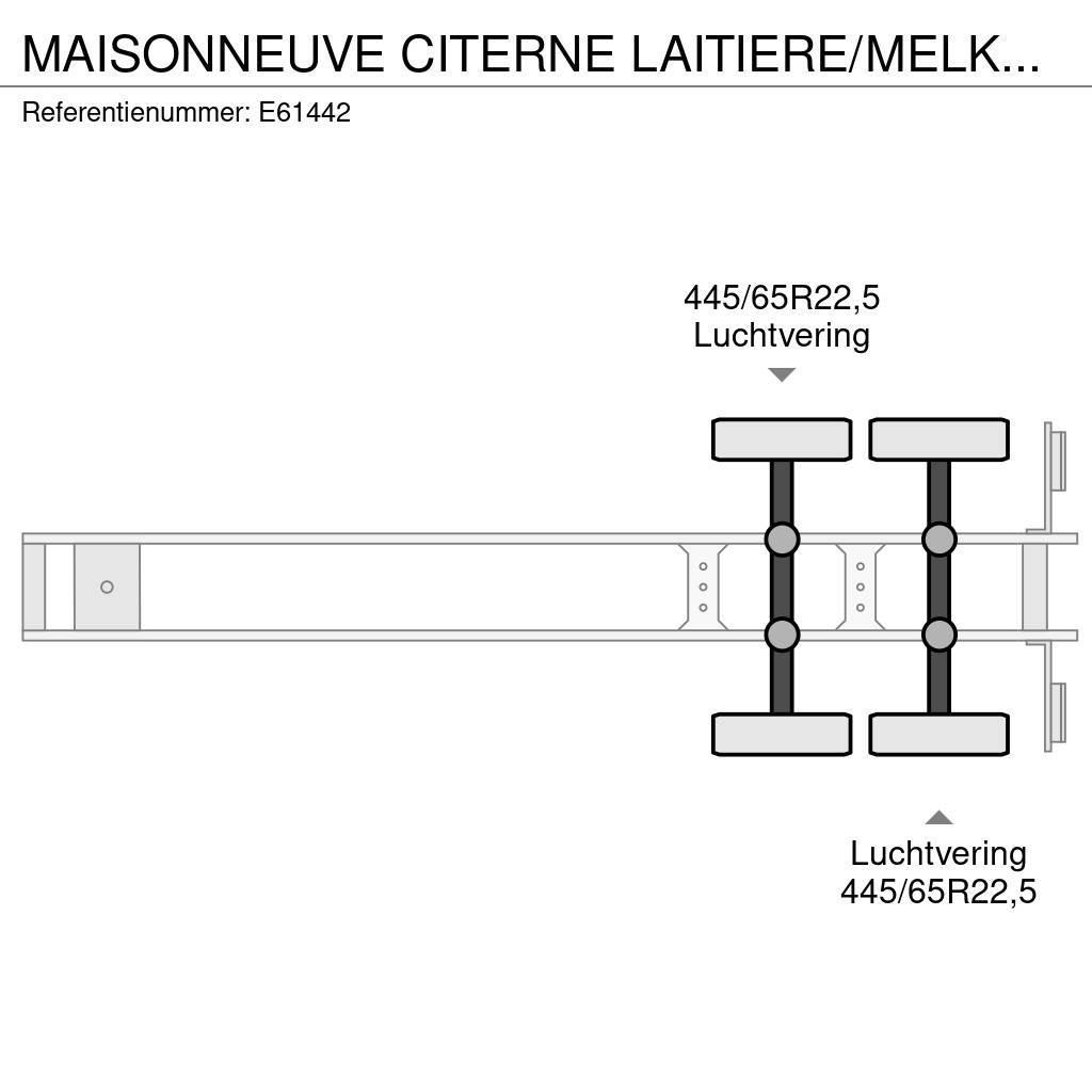 Maisonneuve CITERNE LAITIERE/MELK/MILK 26000L Tartályos félpótkocsik