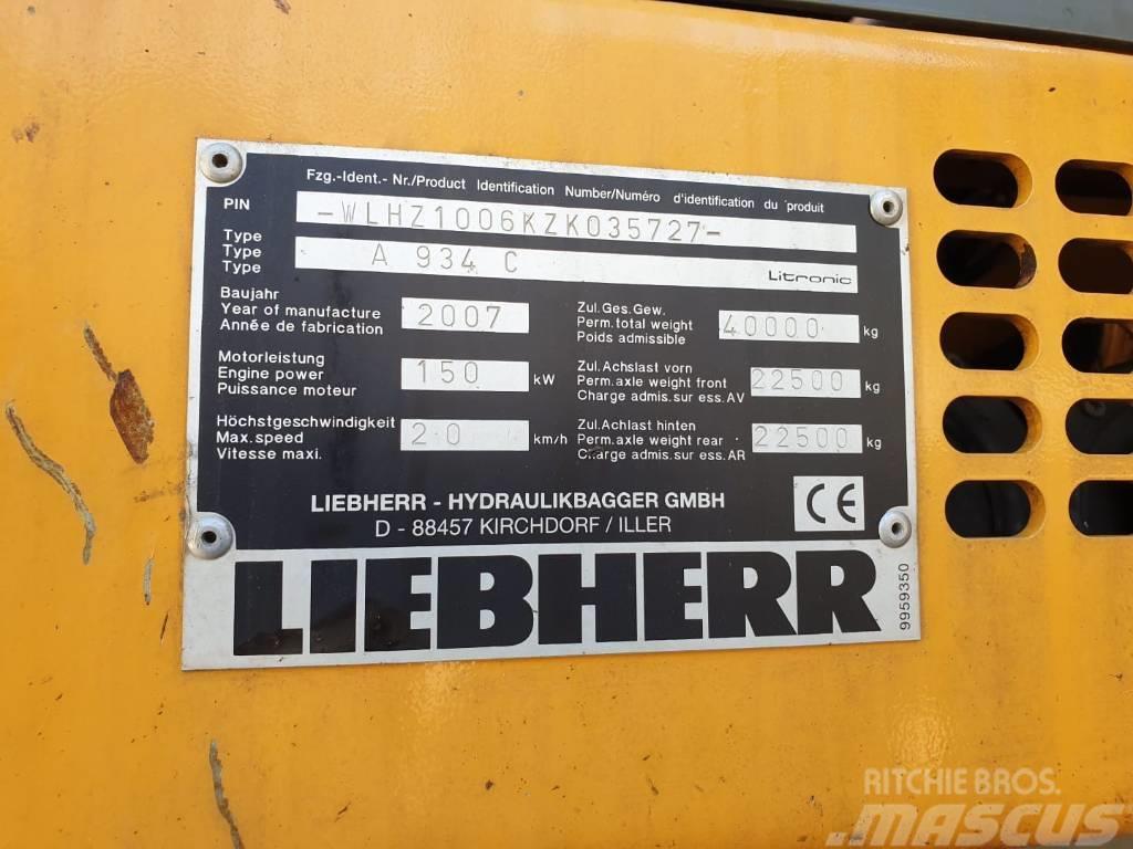 Liebherr A934C Litronic Hulladékkezelő gépek