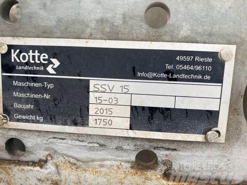 Kotte SSV 15 Schleppschuhverteiler Trágyaszóró
