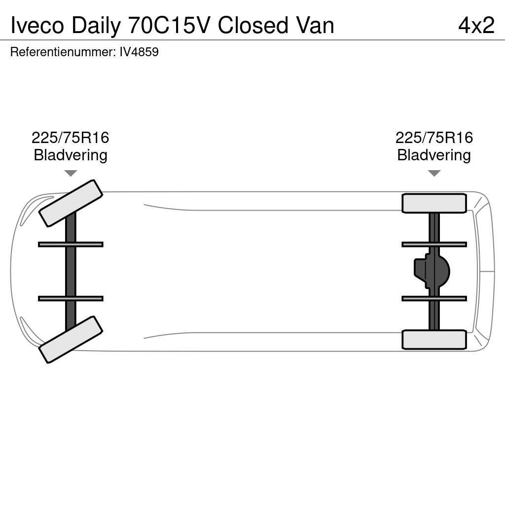 Iveco Daily 70C15V Closed Van Dobozos