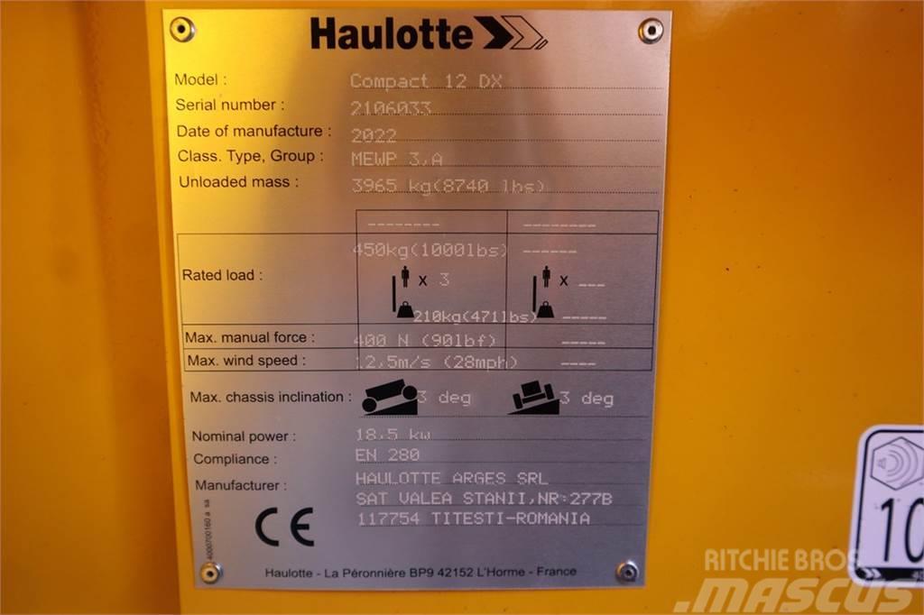 Haulotte Compact 12DX Valid Inspection, *Guarantee! Diesel, Ollós emelők