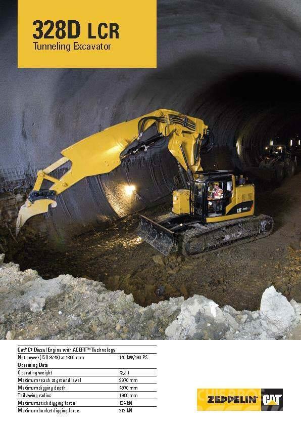 CAT 325 C CR tunnel excavator Lánctalpas kotrók