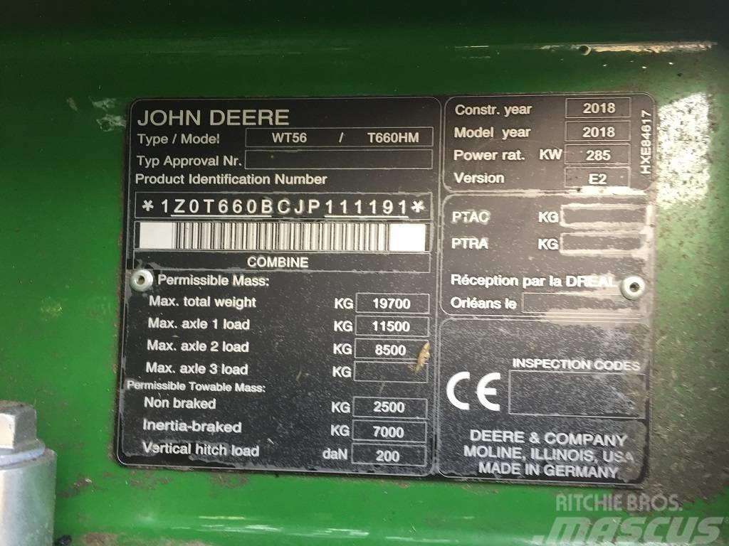 John Deere T 660 Kombájnok