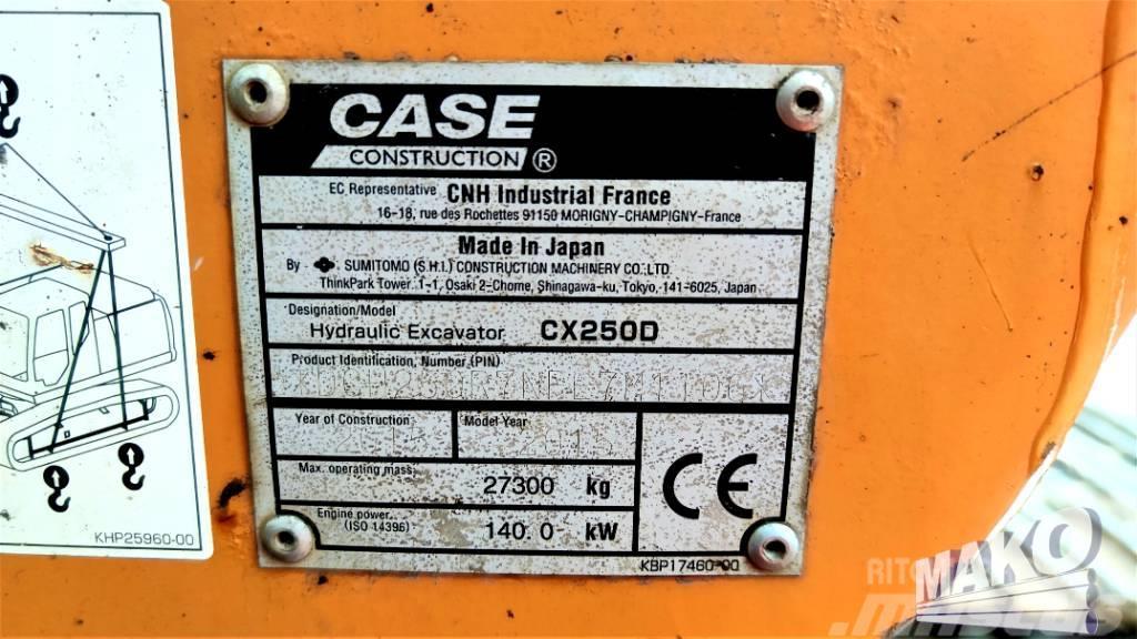 CASE CX 250 D Lánctalpas kotrók