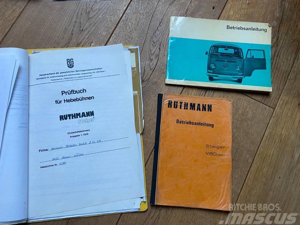 Ruthmann V80 Steiger VW T2 Bulli Arbeitsbühne Cherrypicker Teherautóra szerelt emelők és állványok