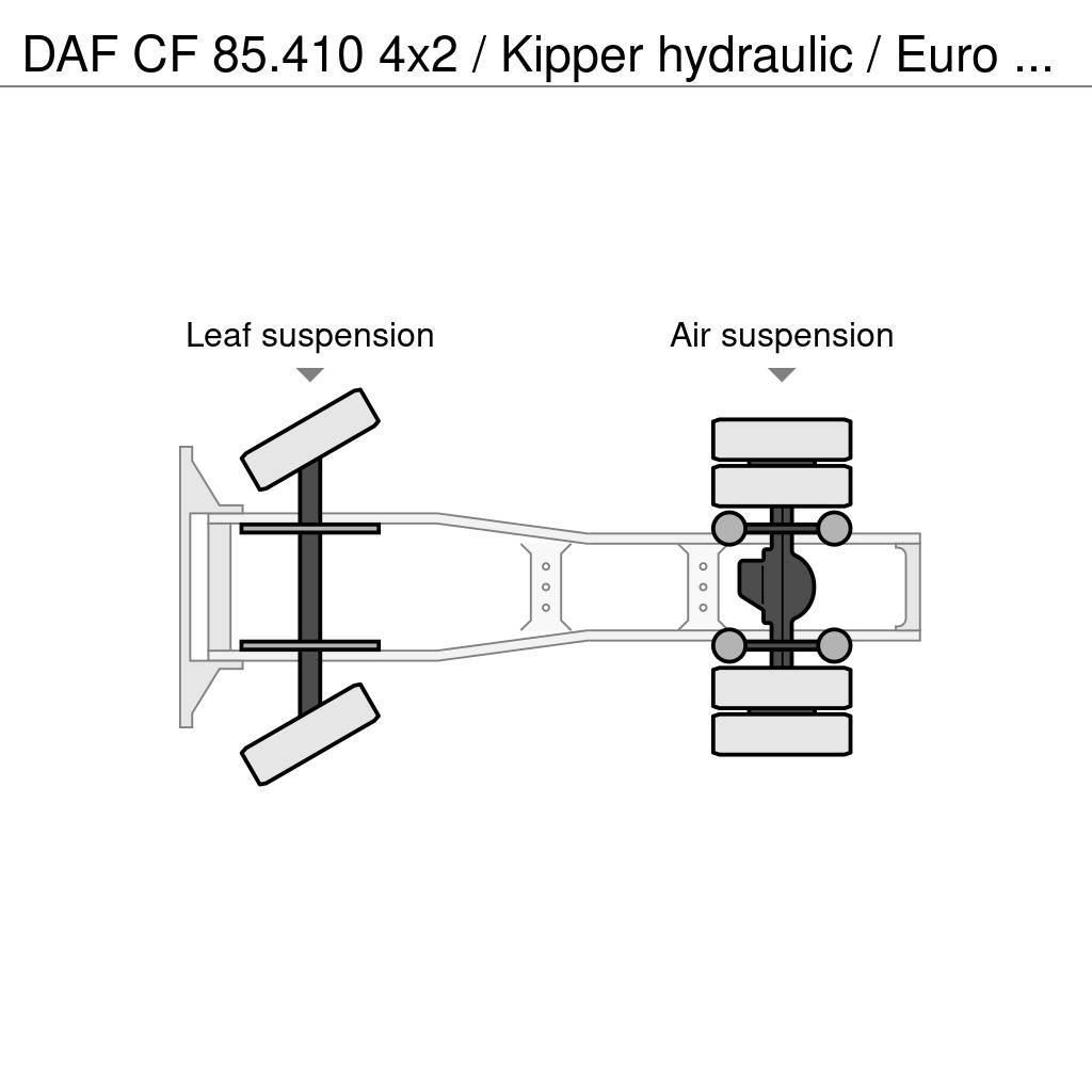 DAF CF 85.410 4x2 / Kipper hydraulic / Euro 5 / Only 4 Nyergesvontatók