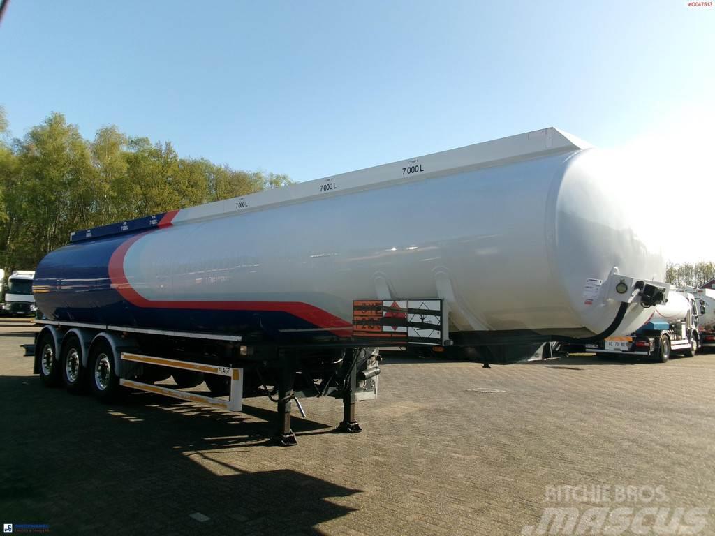 LAG Fuel tank alu 44.5 m3 / 6 comp + pump Tartályos félpótkocsik