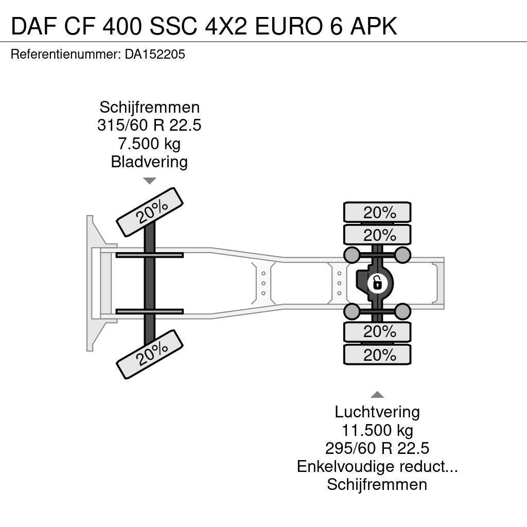 DAF CF 400 SSC 4X2 EURO 6 APK Nyergesvontatók