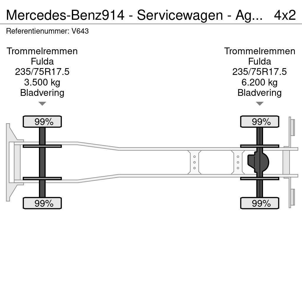 Mercedes-Benz 914 - Servicewagen - Agregaat 440 uur - 31.565km - Tűzoltó