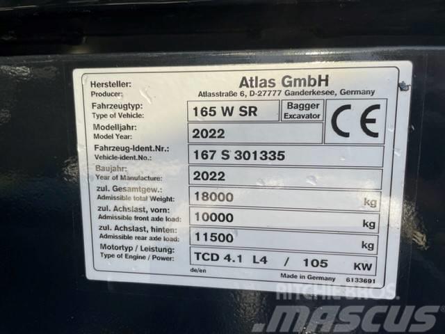 Atlas Hjulgrävare 165 WSR Gumikerekes kotrók