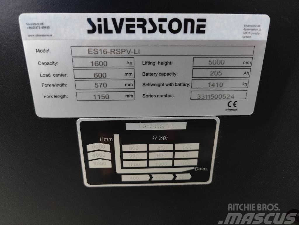 Silverstone ES16-RSPVLI-5000 LI-ION AKULLA, TARJOUS! Elektromos gyalogkíséretű targoncák