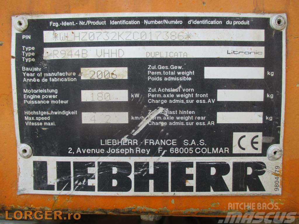 Liebherr R 944B VHHD Bontásra használt kotrók