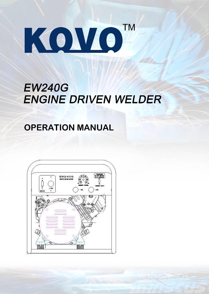  New Kohler powered welder generator EW240G Heggesztő berendezések