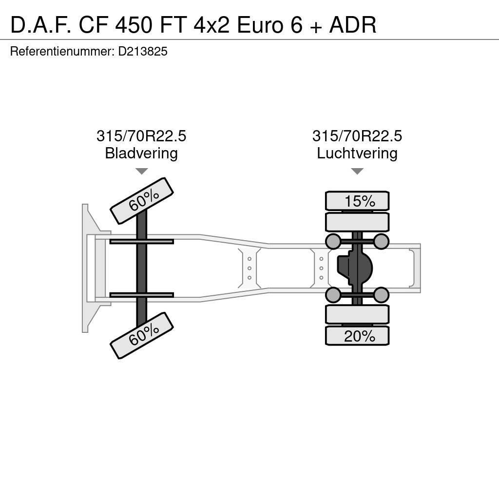 DAF CF 450 FT 4x2 Euro 6 + ADR Nyergesvontatók
