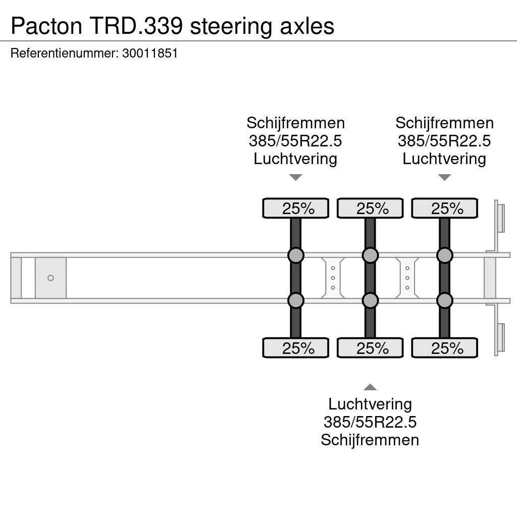 Pacton TRD.339 steering axles Elhúzható ponyvás félpótkocsik