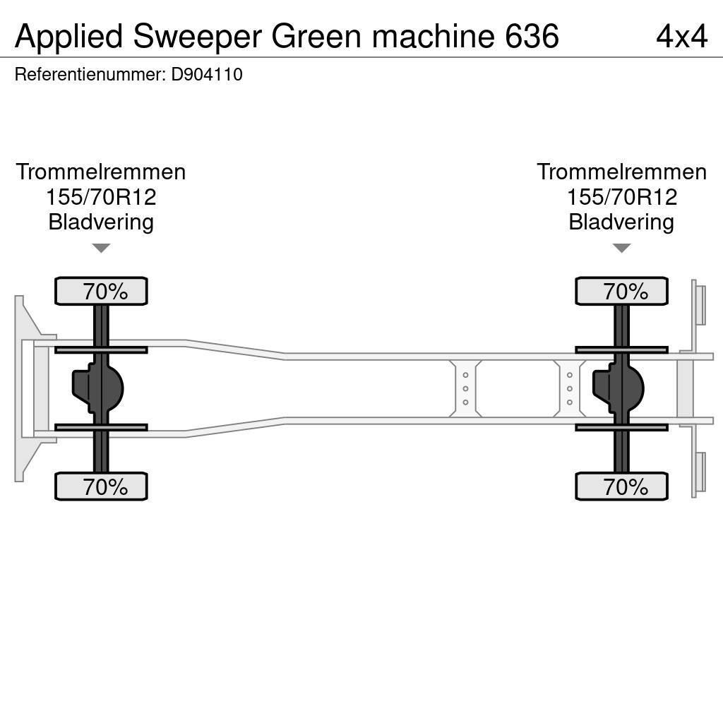 Applied sweeper Green machine 636 Vákuum teherautok