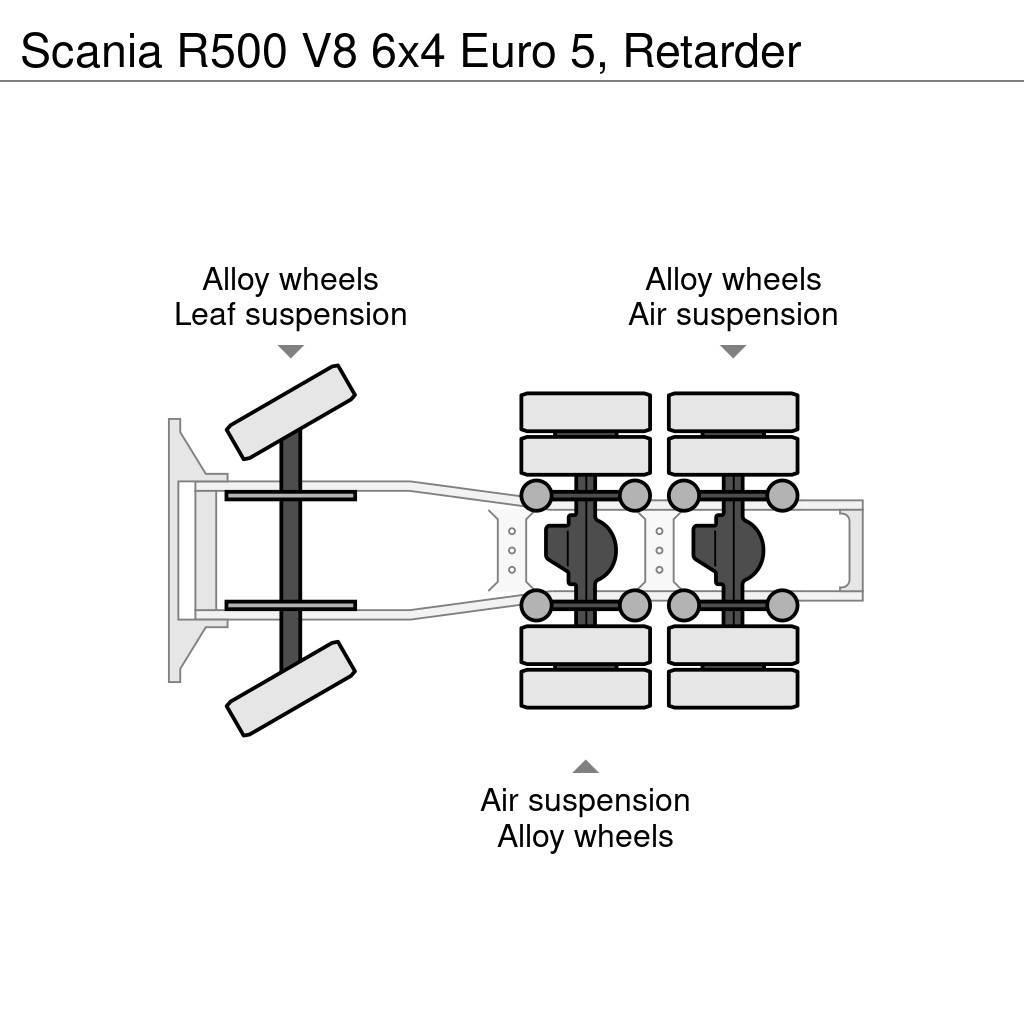 Scania R500 V8 6x4 Euro 5, Retarder Nyergesvontatók