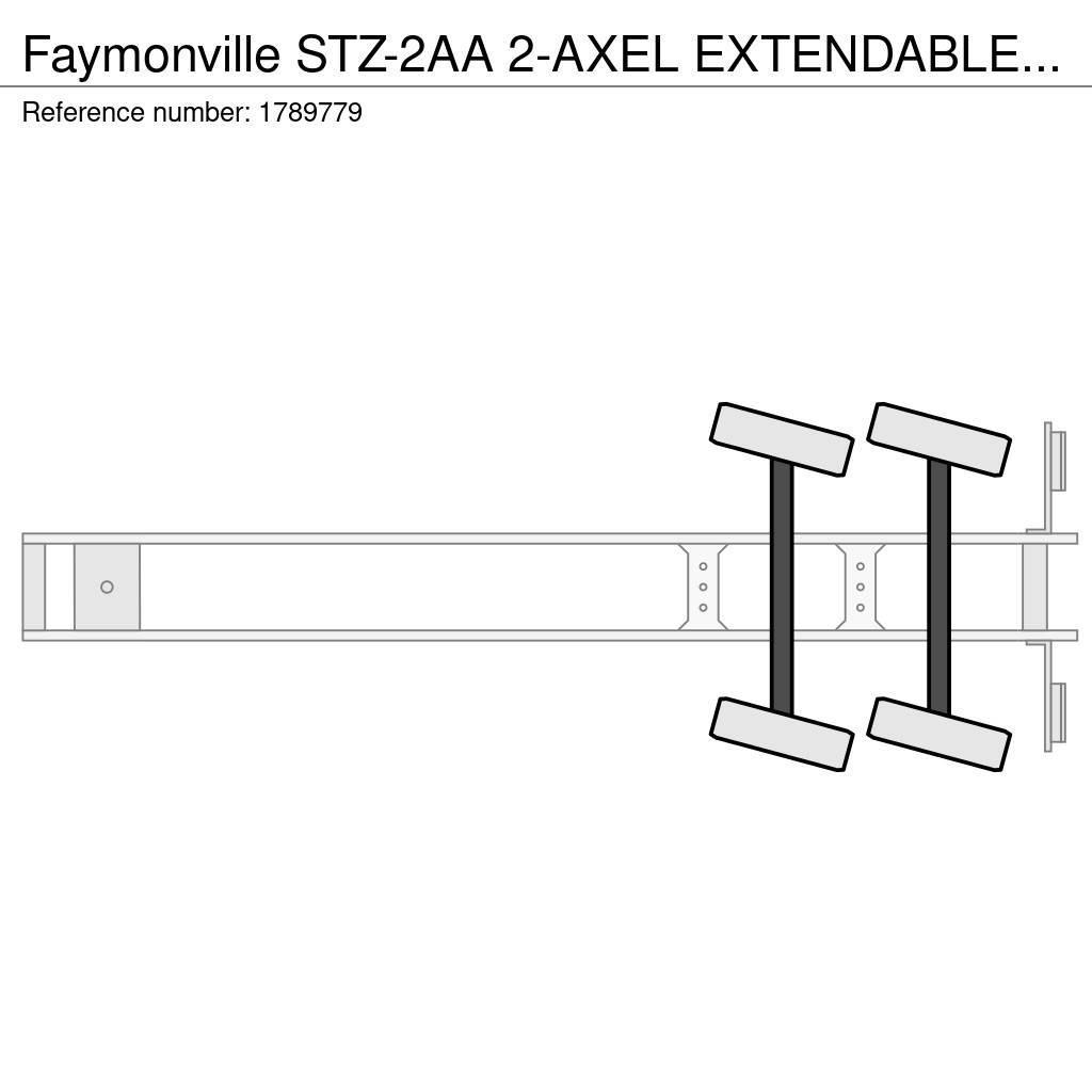 Faymonville STZ-2AA 2-AXEL EXTENDABLE SEMI DIEPLADER/TIEFLADER Mélybölcsős félpótkocsik