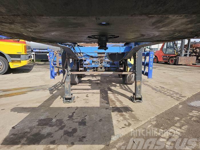 Renders 2 axle | 20 ft| steel suspension | Bpw drum. Konténerkeret / Konténeremelő félpótkocsik
