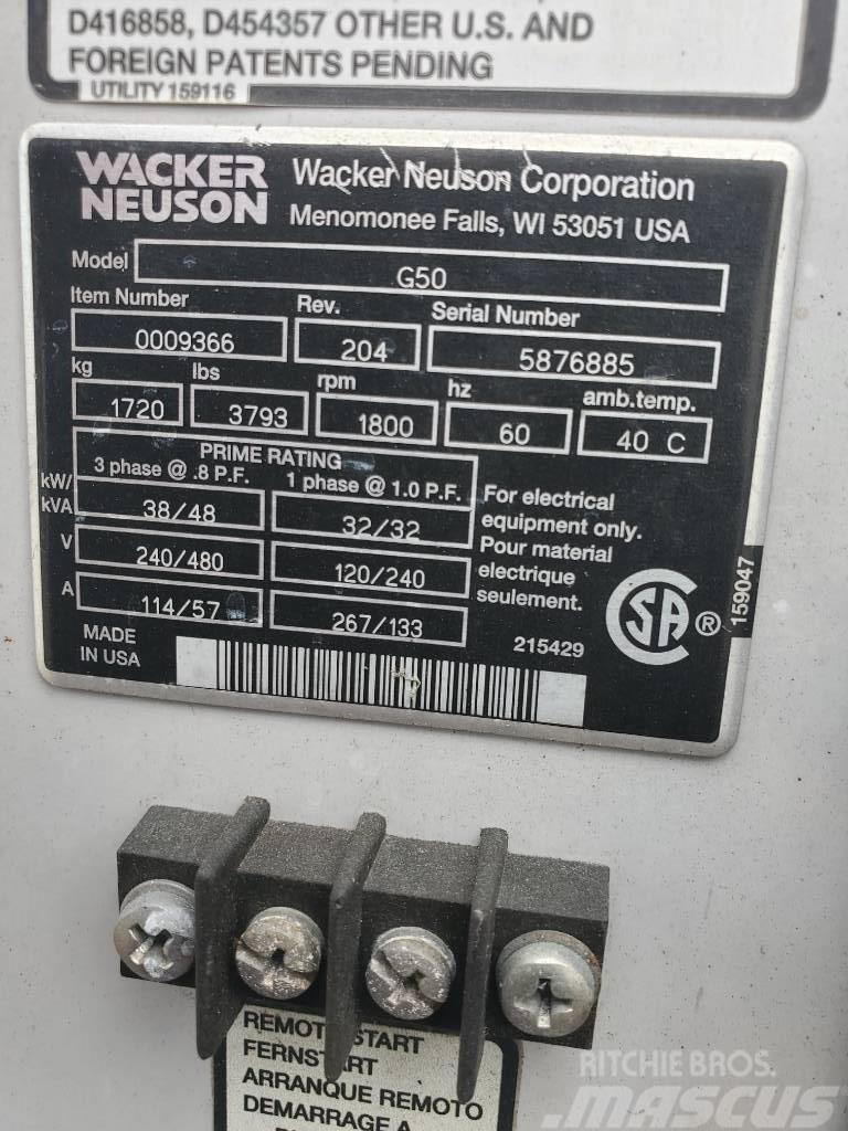 Wacker Neuson G 50 Dízel áramfejlesztők