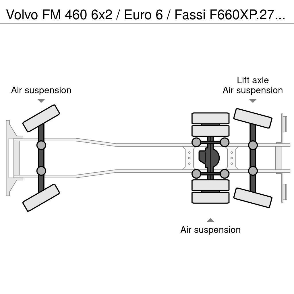 Volvo FM 460 6x2 / Euro 6 / Fassi F660XP.27 + Flyjib Terepdaruk