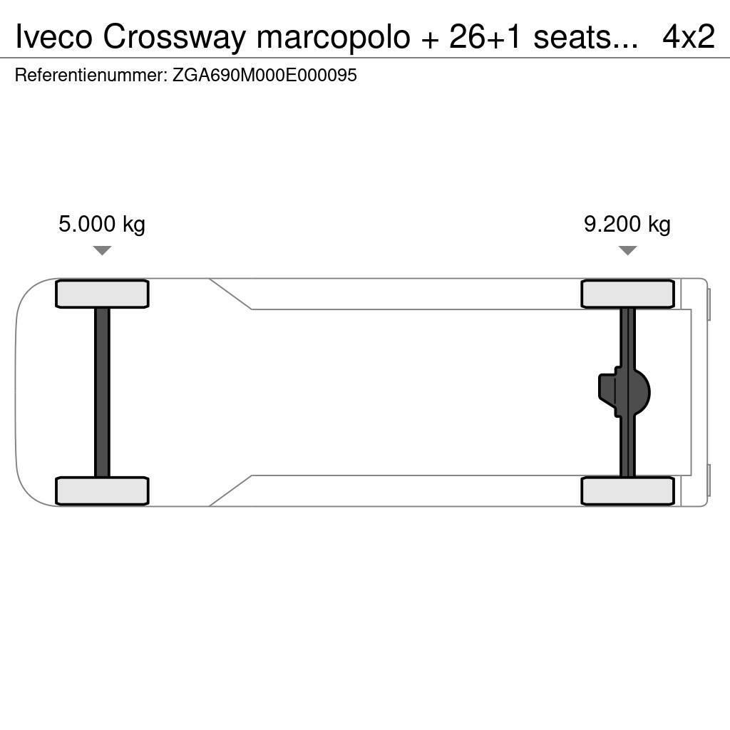 Iveco Crossway marcopolo + 26+1 seats TUV 10-24! FULL OP Kirándulóbuszok