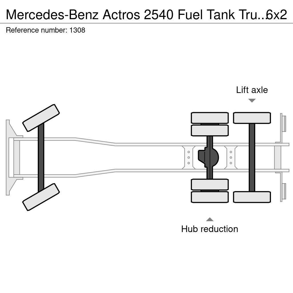 Mercedes-Benz Actros 2540 Fuel Tank Truck 20.700 Liters 6x2 V6 E Tartályos teherautók