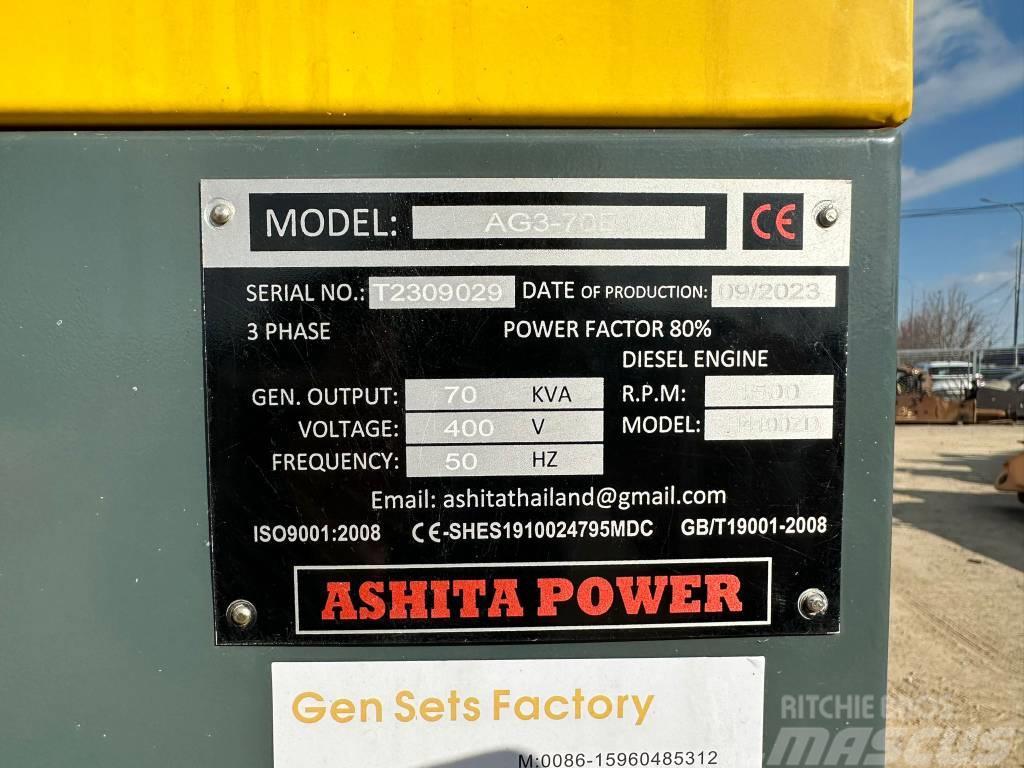 Ashita AG3-70E Dízel áramfejlesztők