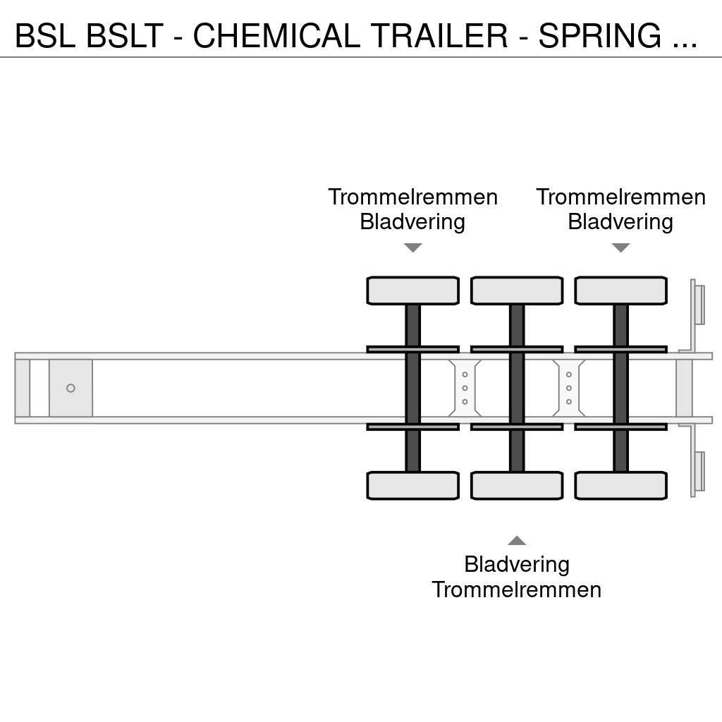 BSL T - CHEMICAL TRAILER - SPRING SUSPENSION Tartályos félpótkocsik