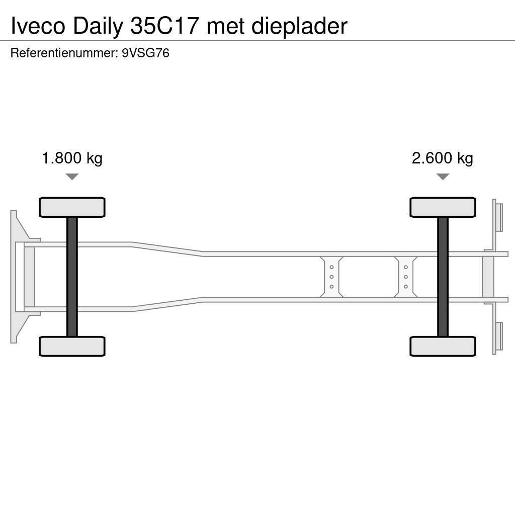 Iveco Daily 35C17 met dieplader Járműszállítók