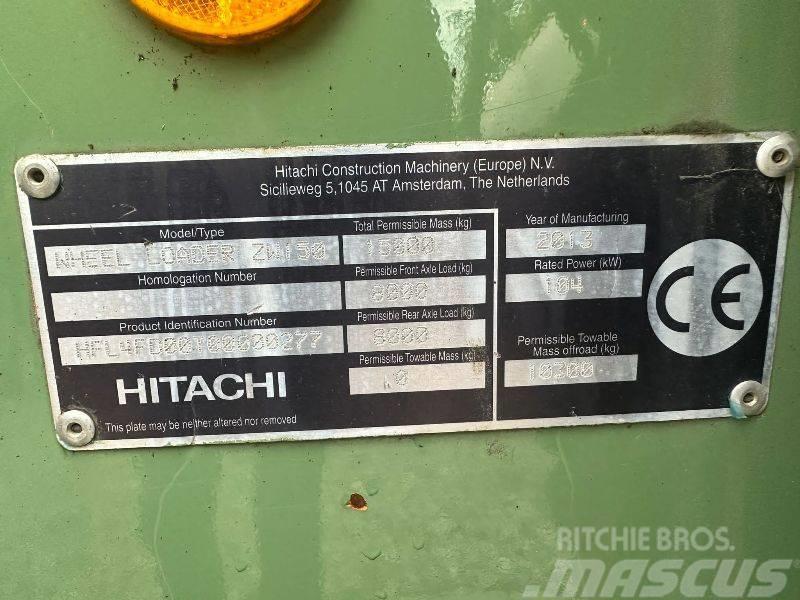 Hitachi ZW 150 Gumikerekes homlokrakodók