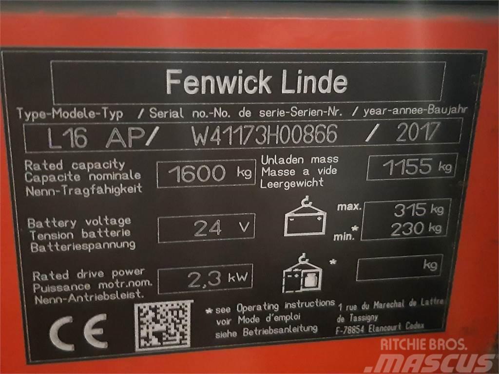 Fenwick L16AP Gyalogkíséretű targonca